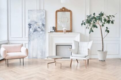 woonkamer zonder banken trend